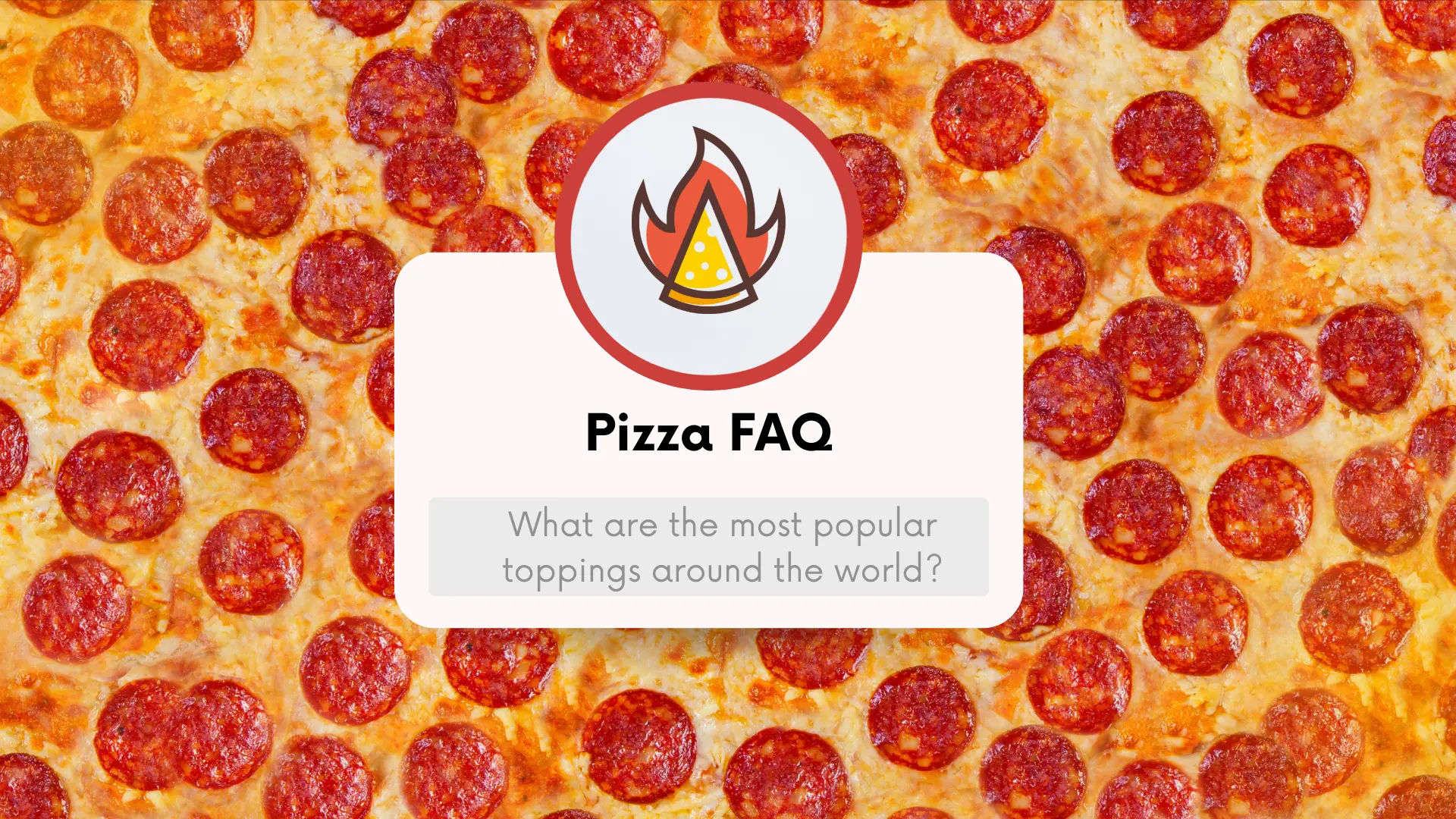 Popular pizza toppings